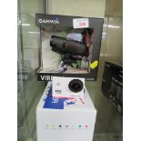 BOXED DBPOWER SJ4000 SPORTS HD DV VIDEO CAMERA AND BOXED GARMIN VIRB HD ACTION CAMERA