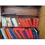 TWO SHELVES OF BOOKS AND PERIODICALS ABOUT SAIL PLANES AND GLIDING, AND PHOTOGRAPH ALBUMS, SOME WITH