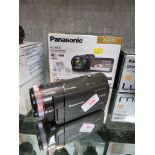 BOXED PANASONIC HC-X920 HIGH DEFINITION VIDEO CAMERA WITH BATTERY, LEADS AND MANUALS