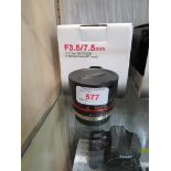 BOXED SAMYANG F3.5/7.5MM FISH EYE LENS FOR MIRRORLESS CAMERA (MFT MOUNT)