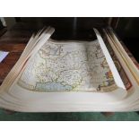 QUANTITY OF REPRODUCTION UNFRAMED COLOURED MAPS