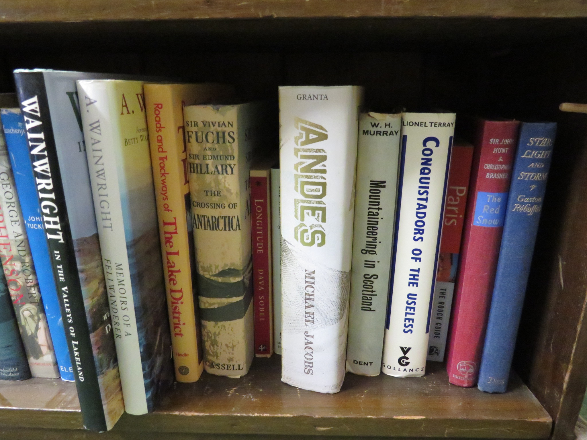THREE SHELVES OF BOOKS - MOUNTAINEERING, CLIMBING, TRAVEL, ETC, AND ASSORTED MAPS - Image 5 of 8