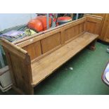 LARGE PINE CHURCH STYLE PEW