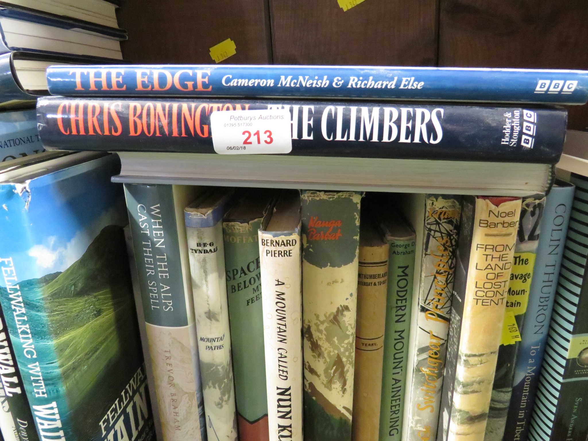 THREE SHELVES OF BOOKS - MOUNTAINEERING, CLIMBING, TRAVEL, ETC, AND ASSORTED MAPS - Image 3 of 8