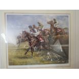 LIMITED EDITION MOUNTED PRINT OF HORSE RACE 44 / 400