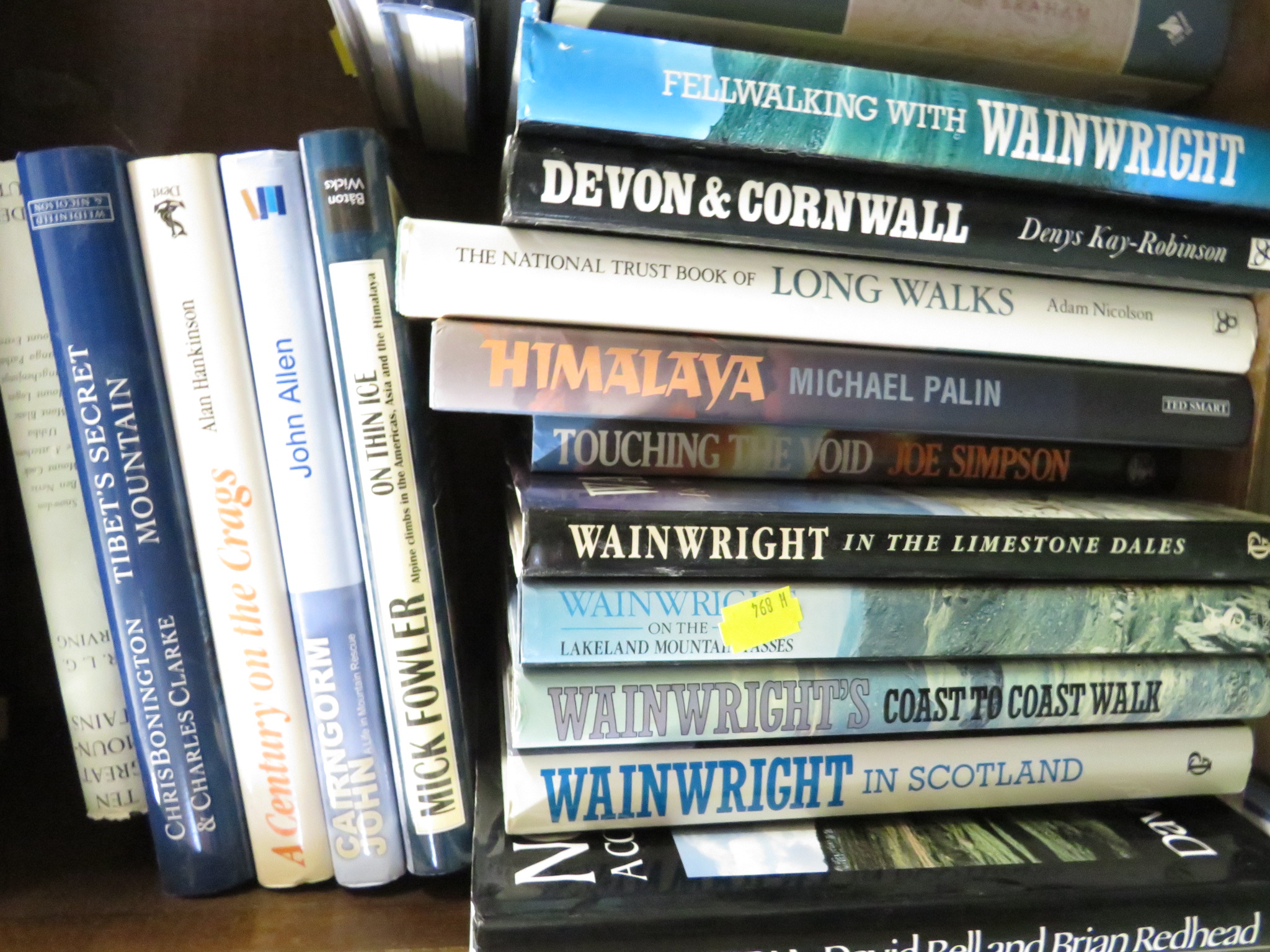 THREE SHELVES OF BOOKS - MOUNTAINEERING, CLIMBING, TRAVEL, ETC, AND ASSORTED MAPS - Image 4 of 8