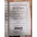 17TH - 19TH CENTURY BIBLES AND THEOLOGY - 'THE SECOND VOLUME OF ANNOTATIONS UPON THE BOOKS OF THE