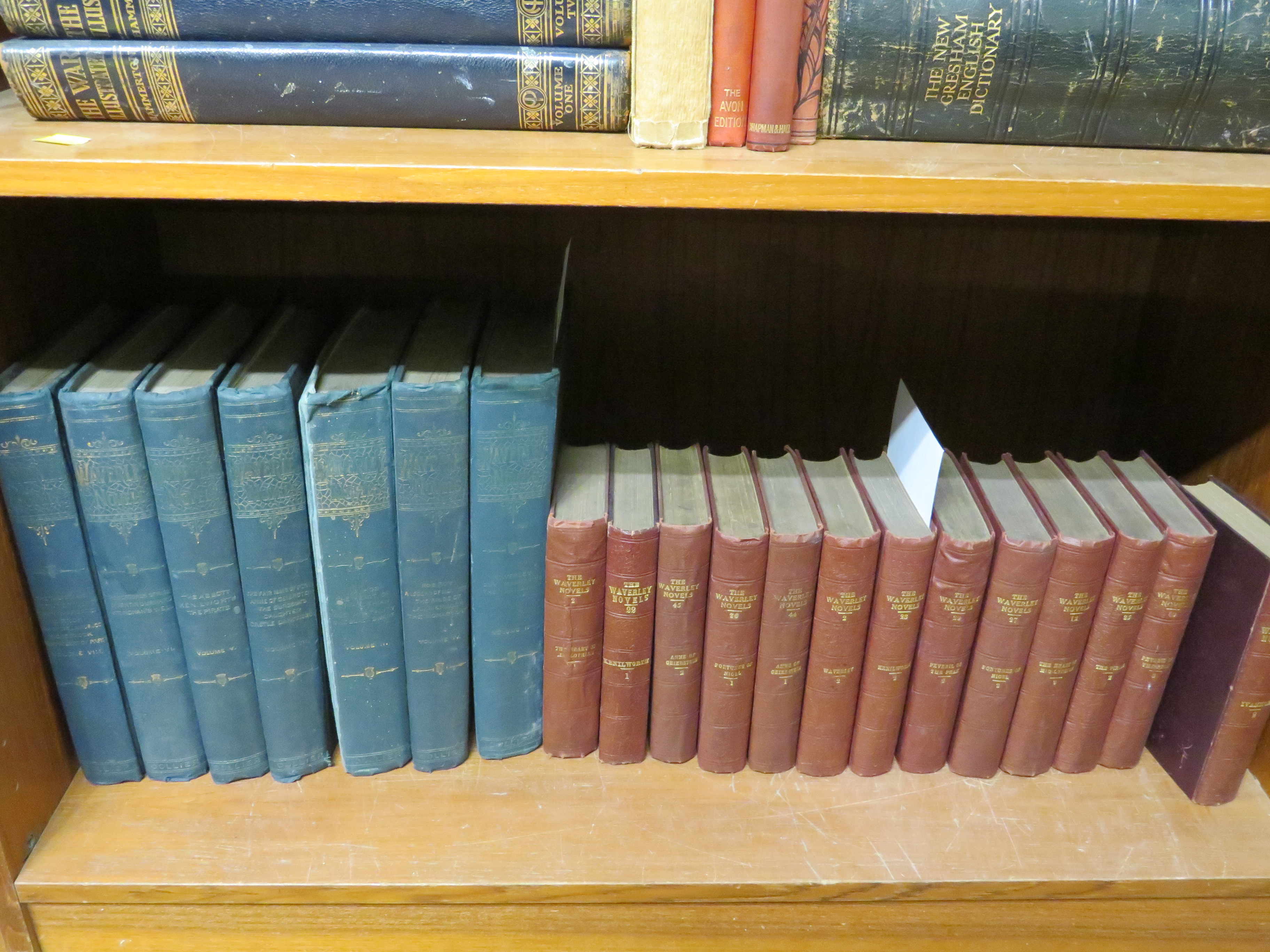 'THE WAVERLEY NOVELS' (TWO SERIES), TWENTY VOLUMES IN TOTAL, AND ASSORTED VINTAGE BOOKS (TWO - Image 2 of 2