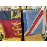 TWO COTTON FLAGS - UNION JACK AND ROYAL STANDARD