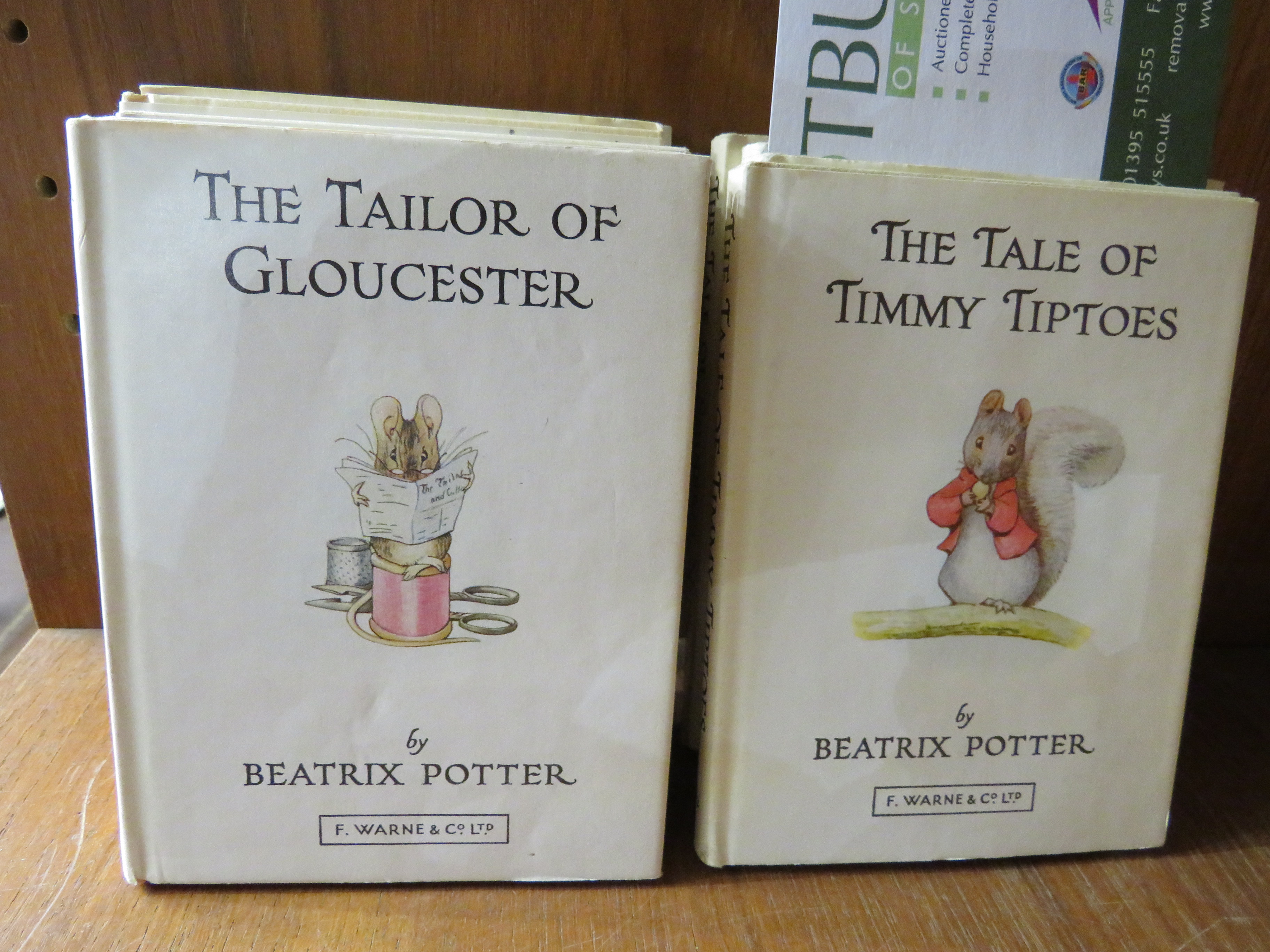 NINE BEATRIX POTTER BOOKS PUBLISHED BY F WARNE & CO LTD