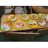 EIGHT WEDGWOOD FOR BRADFORD EXCHANGE 'BIZARRE' COLLECTOR'S PLATES (WITH BOXES)