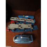DINKY TOYS SPECTRUM PURSUIT VEHICLE, CORGI CARRIMORE CAR TRANSPORTED (TWO EXAMPLES) AND CORGI