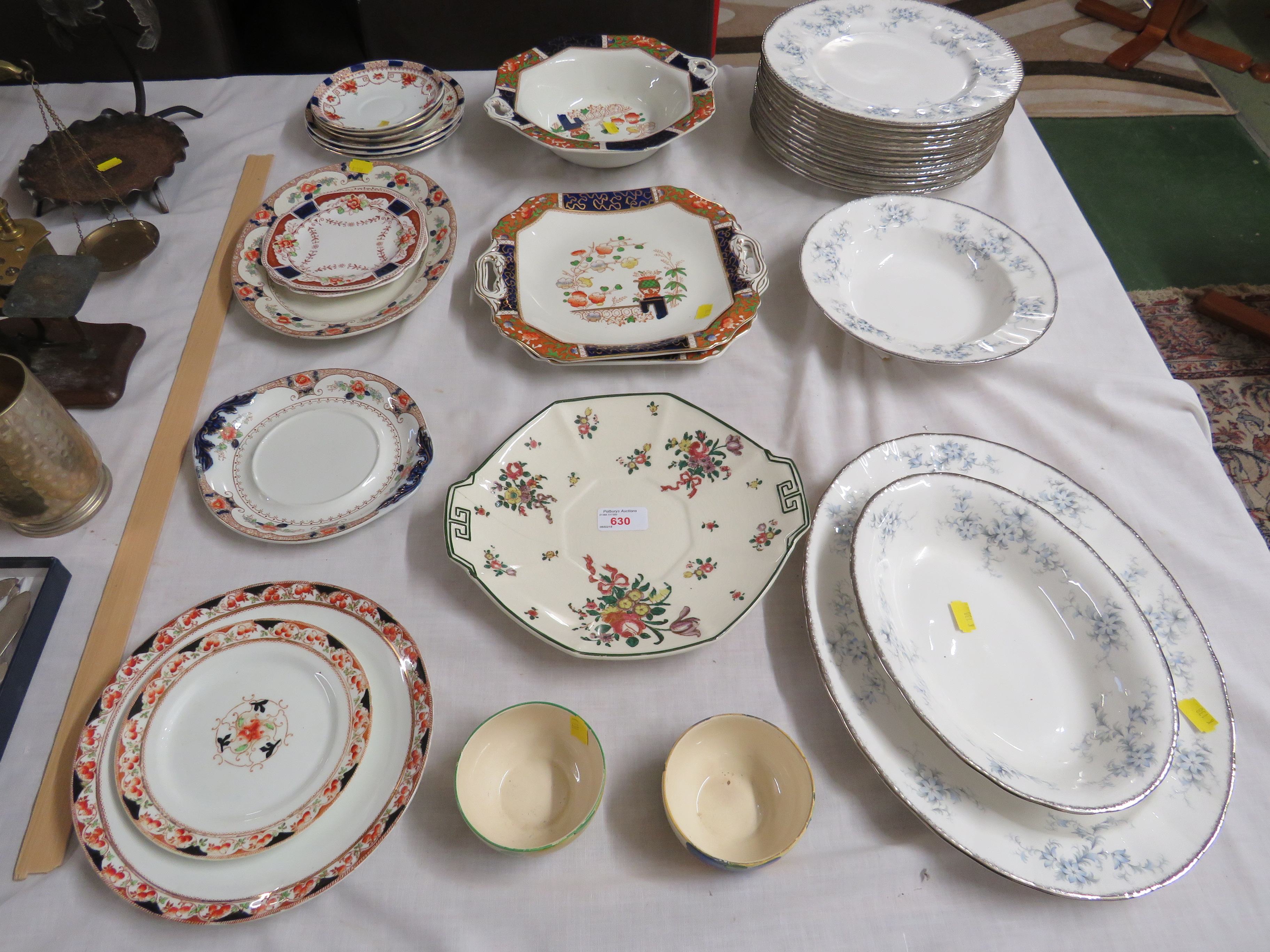 ROYAL ALBERT 'BRIDES CHOICE' DINNER WARE AND OTHER ASSORTED TEA WARE AND SERVING DISHES