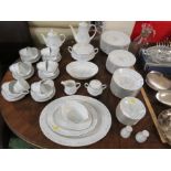 NORITAKE 'CAROLYN' TWELVE SETTING DINNER, TEA AND COFFEE SERVICE