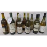 Twelve bottles of white wine including two Chateau Fouquet Samur 1993, two Lindemans Chardonnay 2000