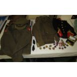 Assorted militaria including medals (The 1939-1945 Star, The Africa Star with 1st Army clasp, The