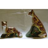 Two Royal Crown Derby signature editions paperweights designed by Jane James of 1500 for Goviers