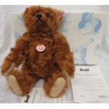 Boxed Steiff Vincent Teddy Bear 510 / 1500 with growler and certificate