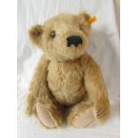 Large unboxed Steiff Classic Series Teddy Bear, mohair, with some wear