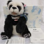 Boxed Steiff Panda Pummy Masterpiece 650 / 2000 with certificate