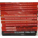Fifteen Manchester United Official Yearbooks from the following seasons - 1992, 93, 94, 95, 96,