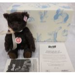 Boxed Steiff Teddy Bear 110th Anniversary PB55 1040 / 1902 with certificate