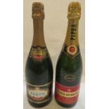 Tot's Brut California sparkling wine 750ml and Piper-Heidsieck Champagne extra dry 750ml