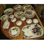 MYOTT MEAKIN FRANCISCAN DYNASTY COLLECTION 'EXOTIC GARDEN' PART TEA AND DINNER SERVICE