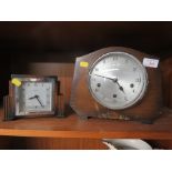 ENFIELD OAK CASED MANTLE CLOCK AND BENTIMA MANTLE CLOCK