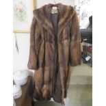 GORRINGES OF LONDON FUR 3/4 LENGTH COAT