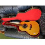 ENCORE ENC1 ACOUSTIC GUITAR WITH HARD CARRY CASE