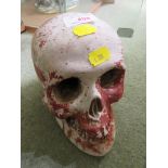 POTTERY MODEL OF HUMAN SKULL