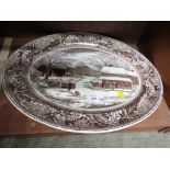 JOHNSON BROTHER 'HISTORIC AMERICA' MEAT CHARGER