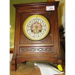 OAK CASED CHIMING MANTLE CLOCK