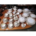 EXTENSIVE AYNSLEY 'HENLEY' DINNER AND COFFEE SERVICE