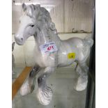 BESWICK PALE GREY SHIRE HORSE