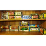 FIFTEEN CORGI BOXED DIE-CAST MODEL BUSES AND COACHES