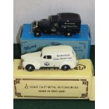 TWO BOXED BROOKLIN MODELS - MAIDENHEAD STATIC MODEL CLUB DODGE VAN AND FORD SEDAN