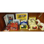 SEVENTEEN BOXED DIE-CAST MODEL COMMERCIAL VEHICLES, INCLUDING CORGI WEETABIX BOXED SET, AND