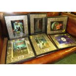 TWENTY STAR WARS PRINTS, EACH GLAZED AND IN BLACK FRAMES