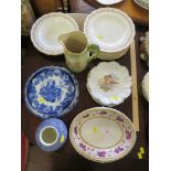 DAMAGED FLIGHT, BARR & BARR OVAL SERVING DISH, CRESCENT AND SONS DINNER WARE AND OTHER DECORATIVE