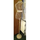 METAL DRESS MAKER'S DUMMY ON STAND