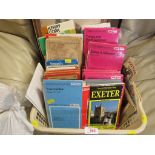 PLASTIC BASKET OF ORDNANCE SURVEY MAPS, ETC