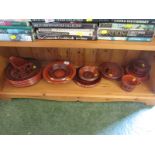 SHELF OF ROYAL WORCESTER 'SCOTTIE WILSON' DINNER WARE