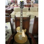 JAPANESE COPY OF A VINTAGE LES PAUL MODEL DELUXE SIX STRING ELECTRIC GUITAR