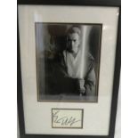 Ewan McGregor hand signed autograph with accompanying black and white photograph of him as Obi Wan