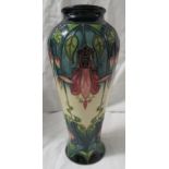 Moorcroft pottery vase designed by Rachel Bishop, high shouldered baluster form, cream and graduated