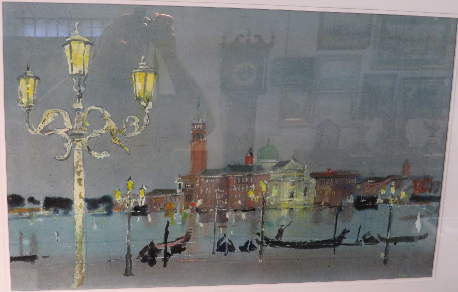 Patrick Hall (1906-1992) - Venetian evening, watercolour, signed lower right, (44cm x 70cm), F&G,