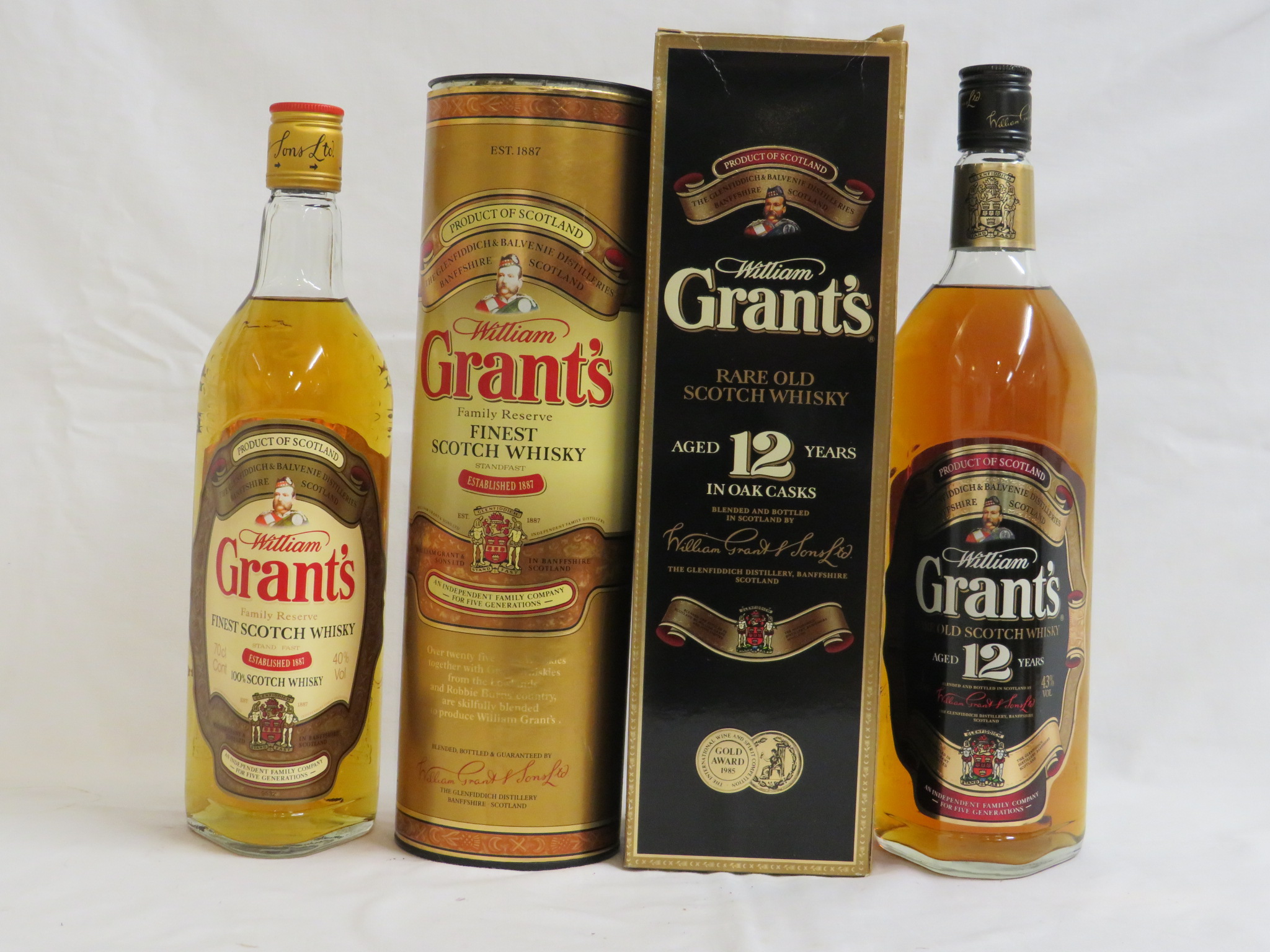 Boxed William Grant's rare old Scotch whisky 1 litre; boxed William Grant's finest Scotch whisky - Image 3 of 4