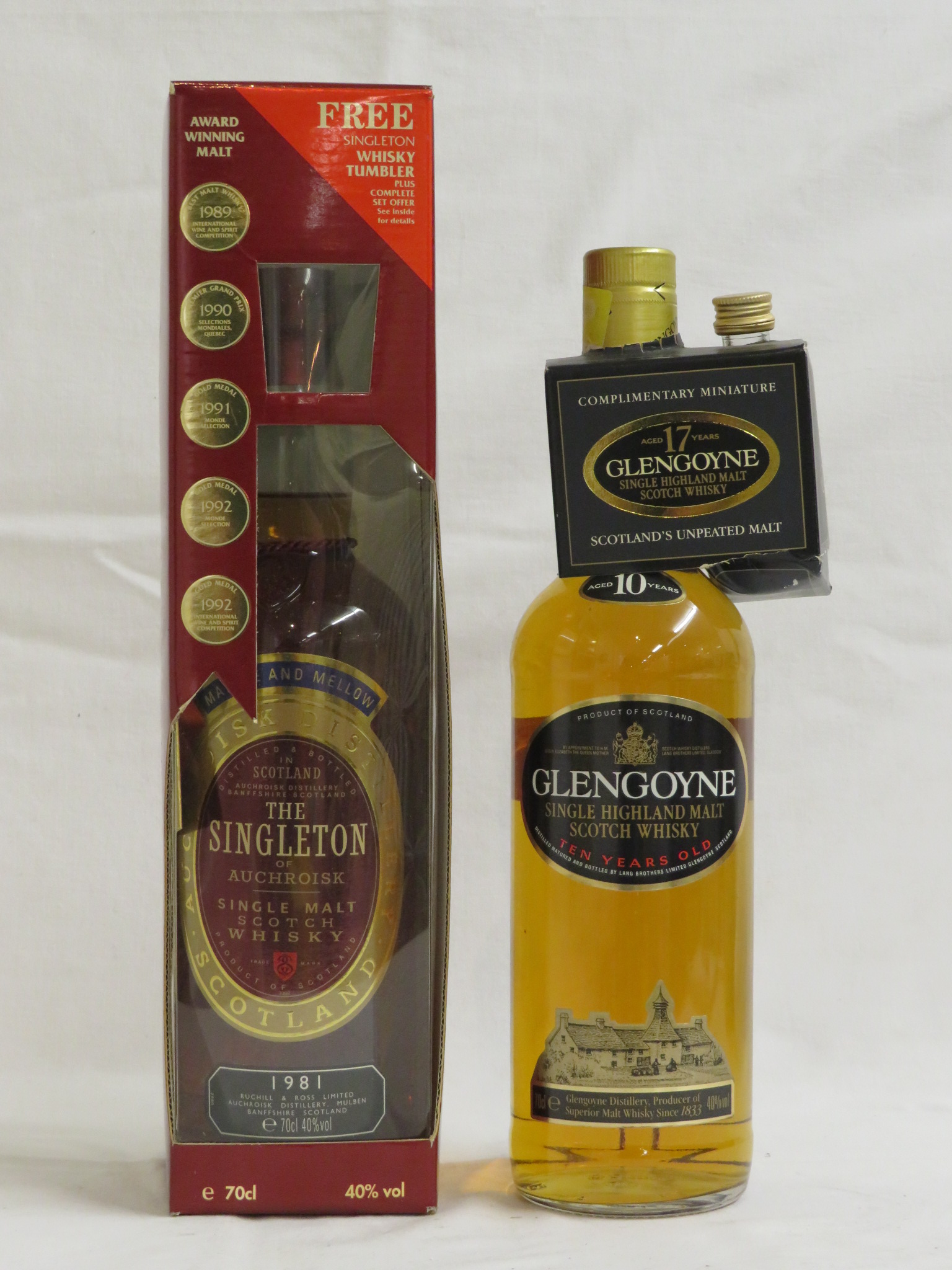 Bottle of Glengoyne single Highland malt Scotch whisky, ten years old, 70cl, with complimentary - Image 4 of 4